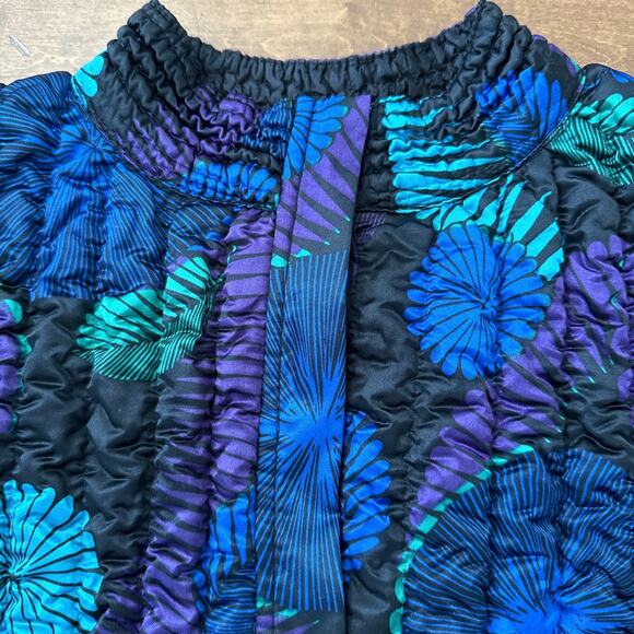 Ruby Rd 100% silk multicolored zip up jacket size medium - Picture 4 of 15